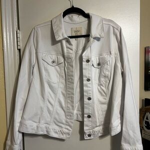 Jessica Simpson Classic White “Denim” Jacket